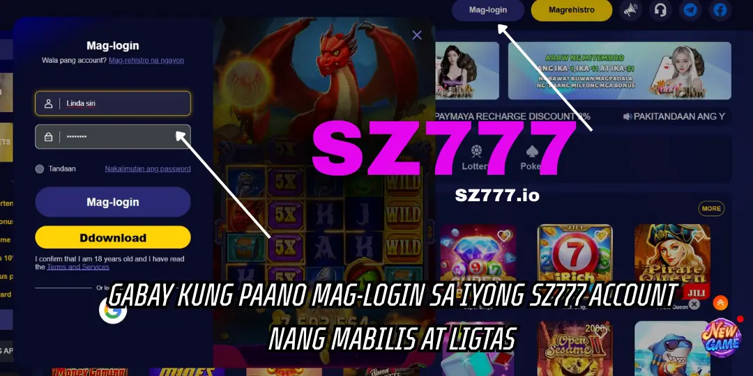 SZ777 Login – Gabay Kung Paano Mag-Login sa Iyong SZ777 Account Nang Mabilis at Ligtas 2 Gabay Kung Paano Mag-Login sa Iyong SZ777